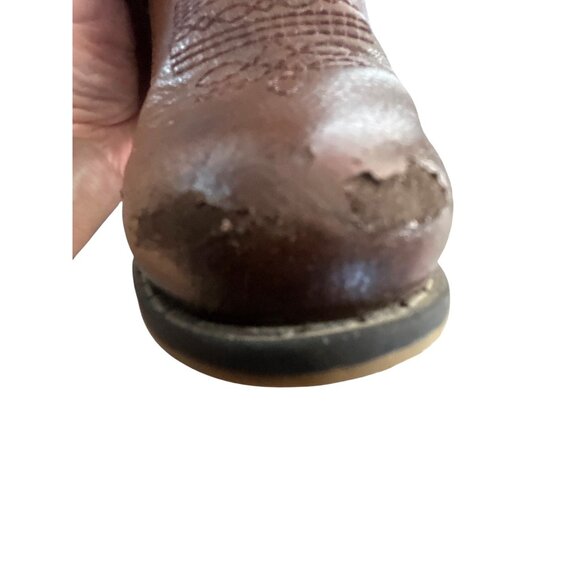 Cat & Jack Toddler Girls Boots Cowgirl Brown Zip Size 11 - Picture 2 of 10